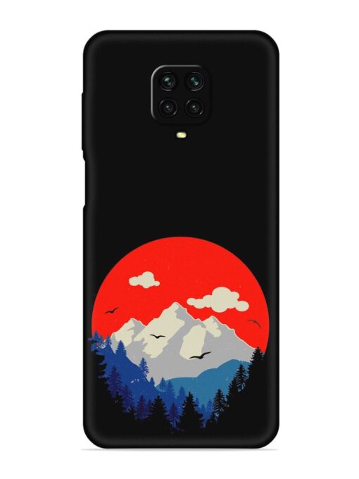 Mountain Abstract Embossed Soft Silicone Case for Xiaomi Redmi Note 9 Pro