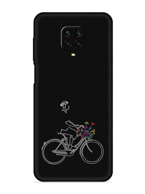 Minimalist Cycle Art Embossed Soft Silicone Case for Xiaomi Redmi Note 9 Pro