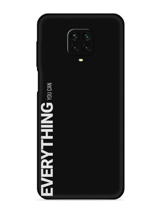 Everything You Can Embossed Soft Silicone Case for Xiaomi Redmi Note 9 Pro Zapvi