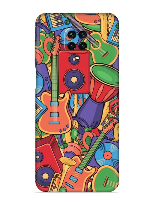 Colorful Music Art Embossed Soft Silicone Case for Xiaomi Redmi Note 9 Pro Zapvi