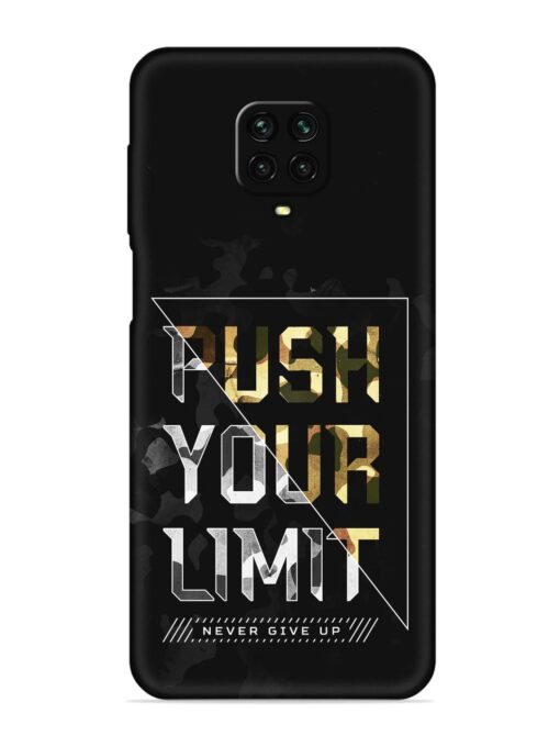 Push Your Limits Embossed Soft Silicone Case for Xiaomi Redmi Note 9 Pro Max