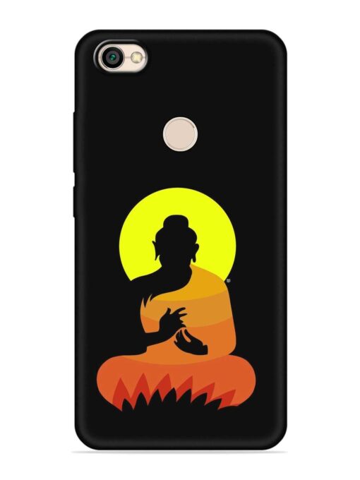 Buddha Art Black Embossed Soft Silicone Case for Xiaomi Redmi Y1 Zapvi