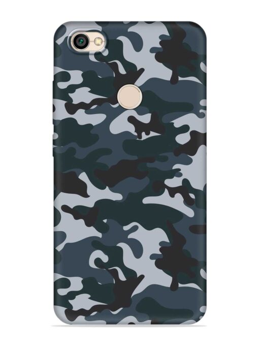 Dark Blue Army Military Art Embossed Soft Silicone Case for Xiaomi Redmi Y1 Zapvi