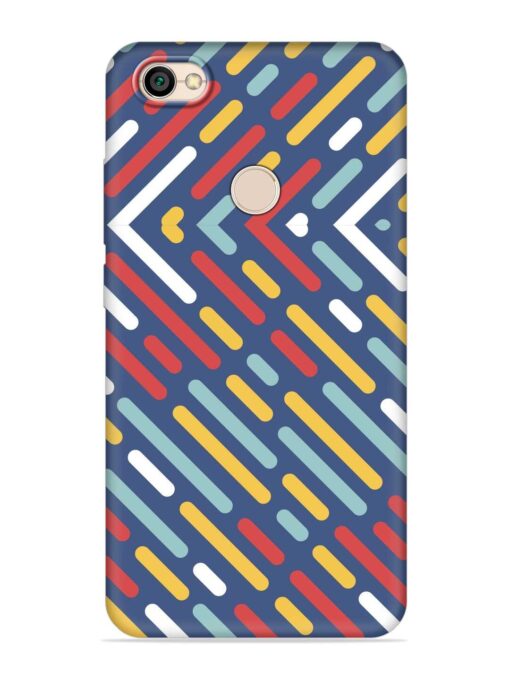 Colored Lines Embossed Soft Silicone Case for Xiaomi Redmi Y1 Zapvi