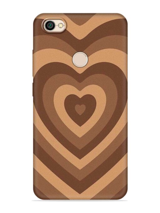 Brown Heart Embossed Soft Silicone Case for Xiaomi Redmi Y1 Zapvi