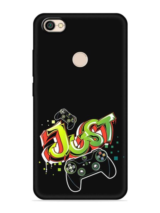 Graffiti Gamepad Illustration Embossed Soft Silicone Case for Xiaomi Redmi Y1