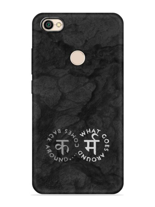 Karma Hindi Word Embossed Soft Silicone Case for Xiaomi Redmi Y1 Zapvi