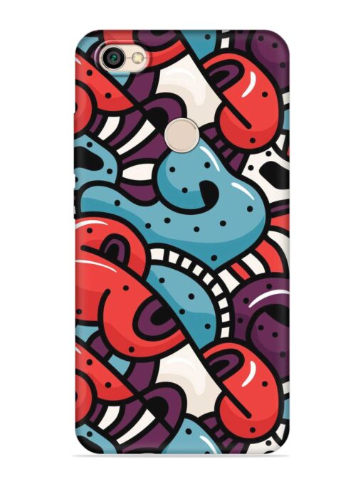 Seamless Backdrop Colorful Embossed Soft Silicone Case for Xiaomi Redmi Y1 Zapvi