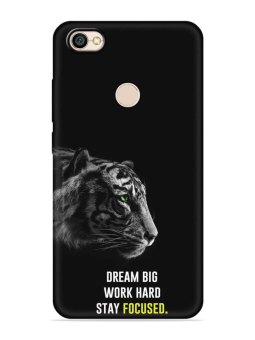 Dream Big Work Hard Embossed Soft Silicone Case for Xiaomi Redmi Y1