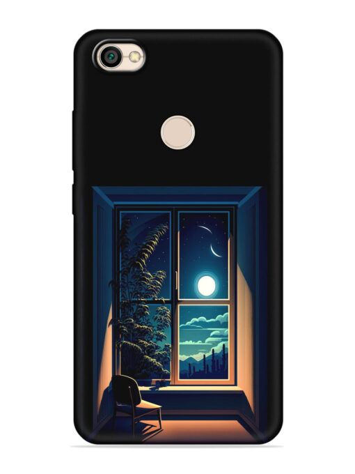 Night View At Window Embossed Soft Silicone Case for Xiaomi Redmi Y1