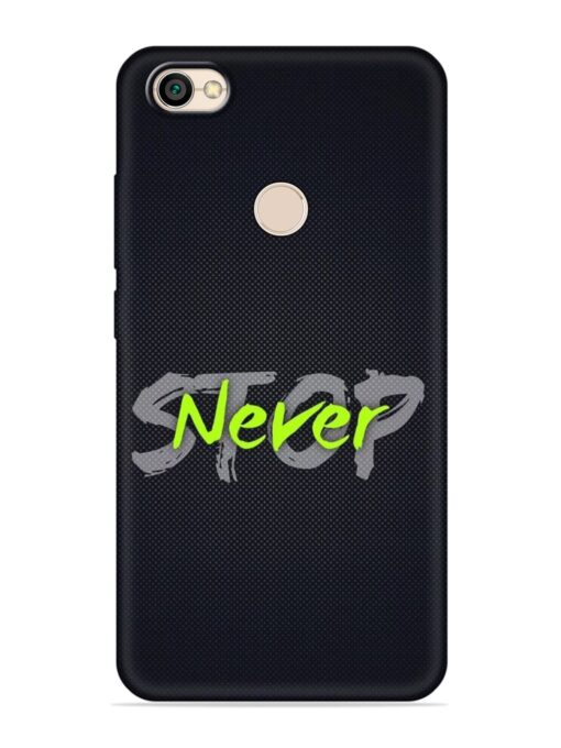 Never Stop Embossed Soft Silicone Case for Xiaomi Redmi Y1