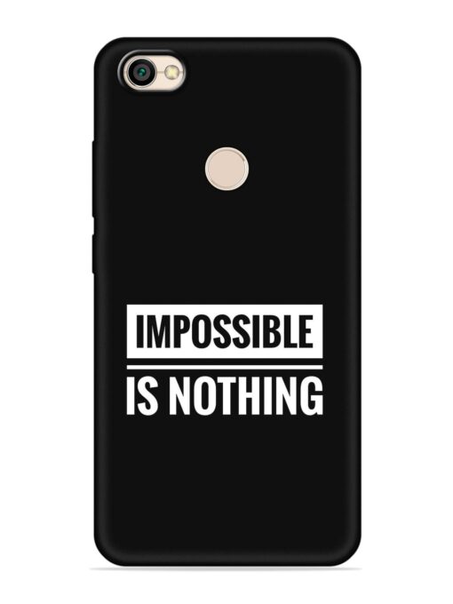 Impossible Is Nothing Embossed Soft Silicone Case for Xiaomi Redmi Y1 Zapvi