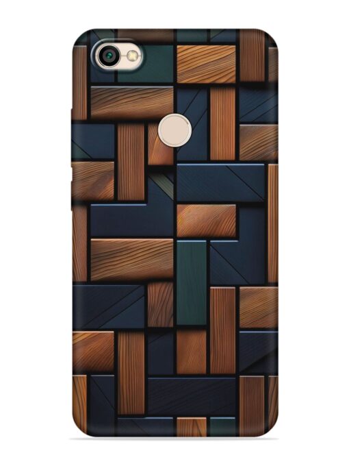 Wooden Background Cubes Embossed Soft Silicone Case for Xiaomi Redmi Y1 Zapvi