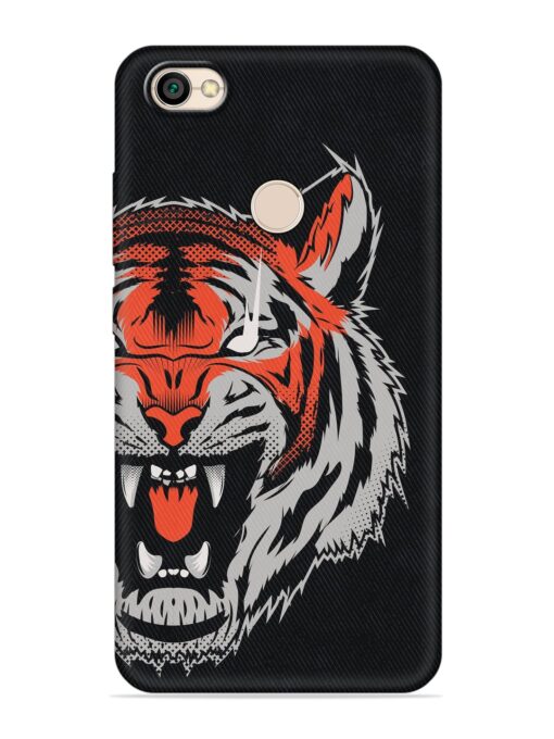 Tiger Aggression Embossed Soft Silicone Case for Xiaomi Redmi Y1 Zapvi