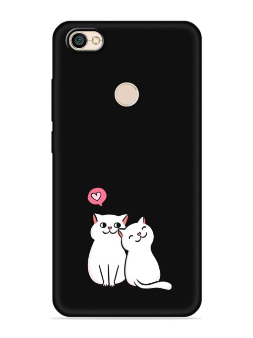 Cute Loving Cats Embossed Soft Silicone Case for Xiaomi Redmi Y1