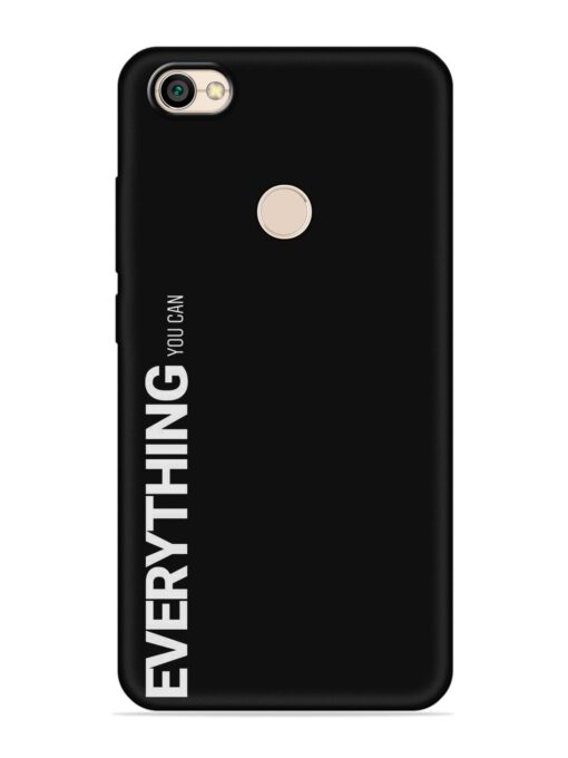 Everything You Can Embossed Soft Silicone Case for Xiaomi Redmi Y1 Zapvi