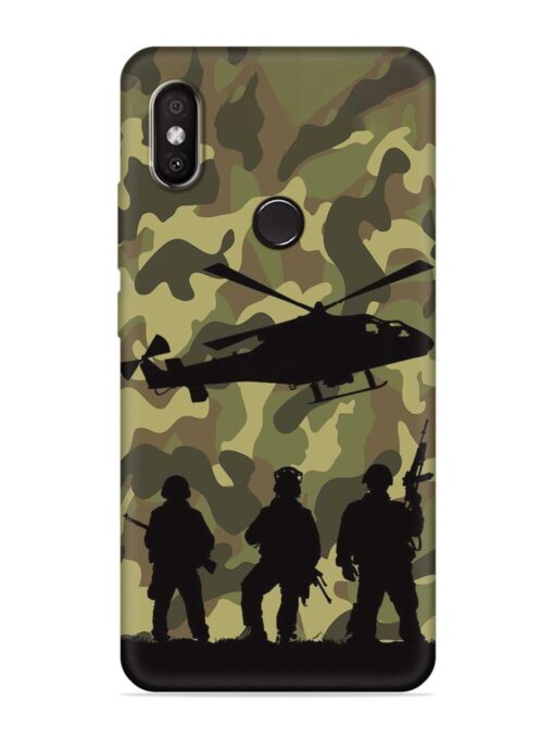 Army Heros Embossed Soft Silicone Case for Xiaomi Redmi Y2 Zapvi