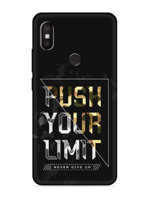 Push Your Limits Embossed Soft Silicone Case for Xiaomi Redmi Y2 Zapvi