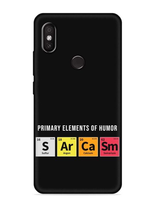 Primary Elements Humor Embossed Soft Silicone Case for Xiaomi Redmi Y2 Zapvi