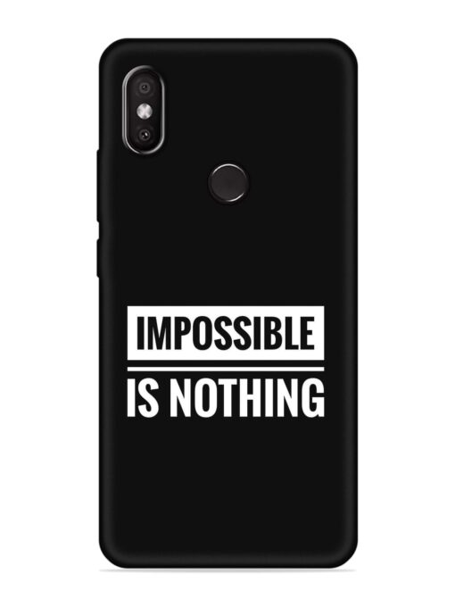 Impossible Is Nothing Embossed Soft Silicone Case for Xiaomi Redmi Y2 Zapvi