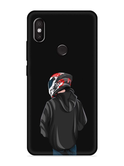 Motorcycle Rider Embossed Soft Silicone Case for Xiaomi Redmi Y2 Zapvi