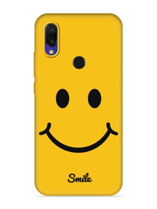 Yellow Smiley Embossed Soft Silicone Case for Xiaomi Redmi Y3 Zapvi