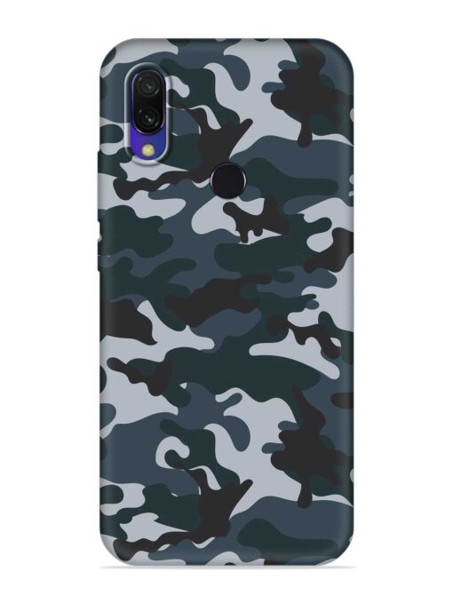 Dark Blue Army Military Art Embossed Soft Silicone Case for Xiaomi Redmi Y3 Zapvi