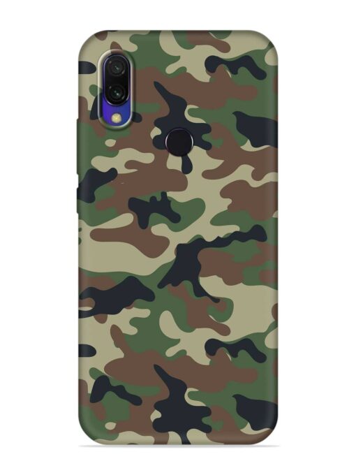 Army Military Camouflage Dark Green Embossed Soft Silicone Case for Xiaomi Redmi Y3 Zapvi