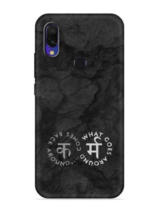 Karma Hindi Word Embossed Soft Silicone Case for Xiaomi Redmi Y3 Zapvi