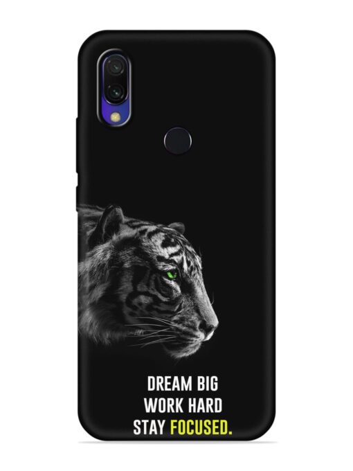 Dream Big Work Hard Embossed Soft Silicone Case for Xiaomi Redmi Y3 Zapvi