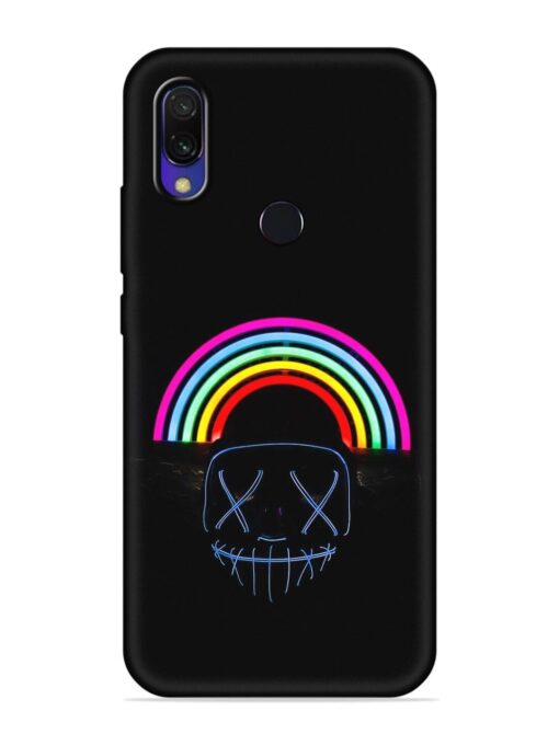 Mask Rainbow Embossed Soft Silicone Case for Xiaomi Redmi Y3 Zapvi