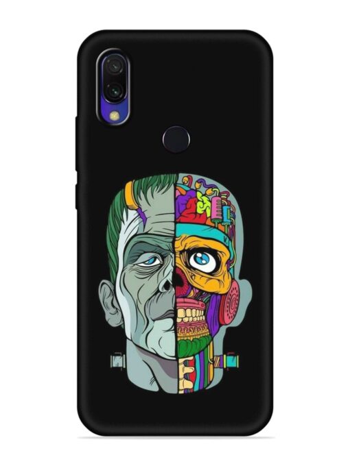 Men Vs Skull Embossed Soft Silicone Case for Xiaomi Redmi Y3