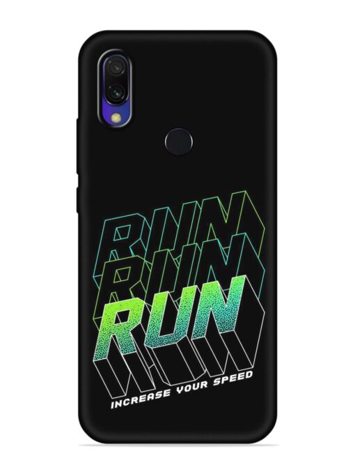 Run Embossed Soft Silicone Case for Xiaomi Redmi Y3 Zapvi