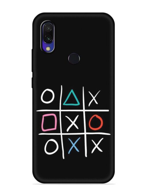 Super Neon Tic-Tac-Toe Embossed Soft Silicone Case for Xiaomi Redmi Y3 Zapvi