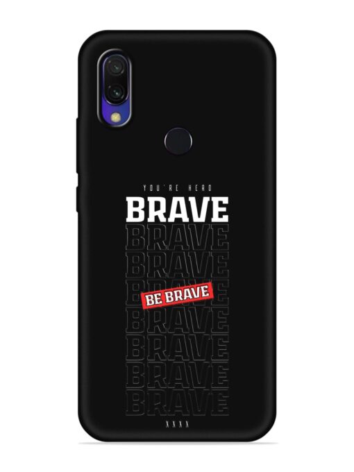 Be Brave Embossed Soft Silicone Case for Xiaomi Redmi Y3 Zapvi