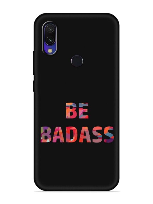 Be Badass Embossed Soft Silicone Case for Xiaomi Redmi Y3 Zapvi