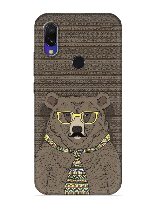 Grizzly Bear Embossed Soft Silicone Case for Xiaomi Redmi Y3 Zapvi