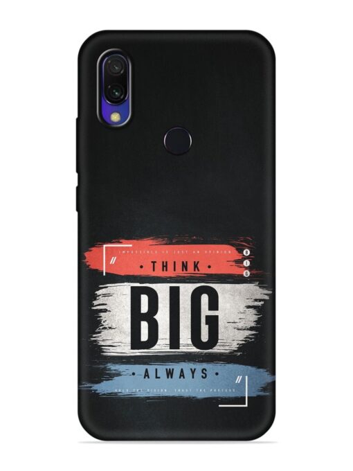 Think Big Always Embossed Soft Silicone Case for Xiaomi Redmi Y3 Zapvi