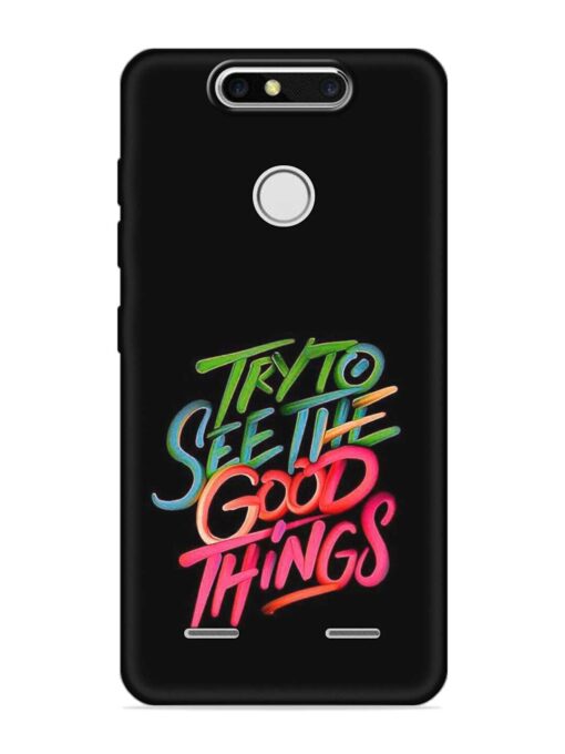 Try To See The Good Things Embossed Soft Silicone Case for Zte Blade V8 Mini Zapvi