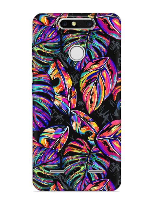 Tropical Seamless Vector Embossed Soft Silicone Case for Zte Blade V8 Mini