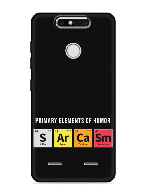 Primary Elements Humor Embossed Soft Silicone Case for Zte Blade V8 Mini