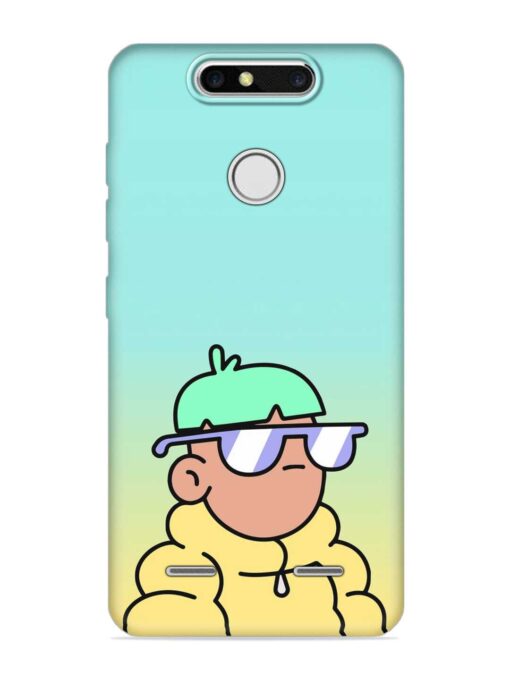 Doodles Cool Character Embossed Soft Silicone Case for Zte Blade V8 Mini Zapvi