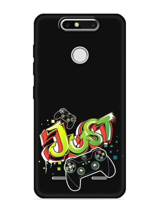 Graffiti Gamepad Illustration Embossed Soft Silicone Case for Zte Blade V8 Mini