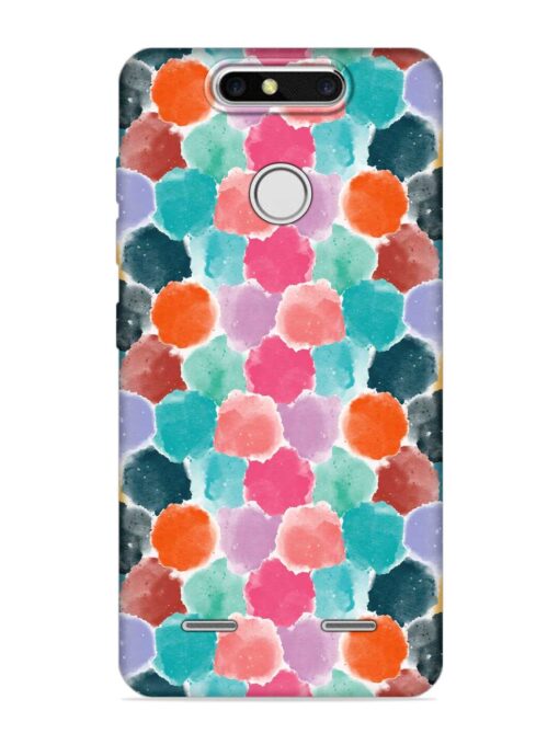 Colorful Seamless Pattern Embossed Soft Silicone Case for Zte Blade V8 Mini Zapvi