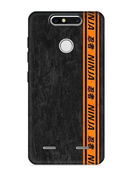 Ninja Srtips Embossed Soft Silicone Case for Zte Blade V8 Mini