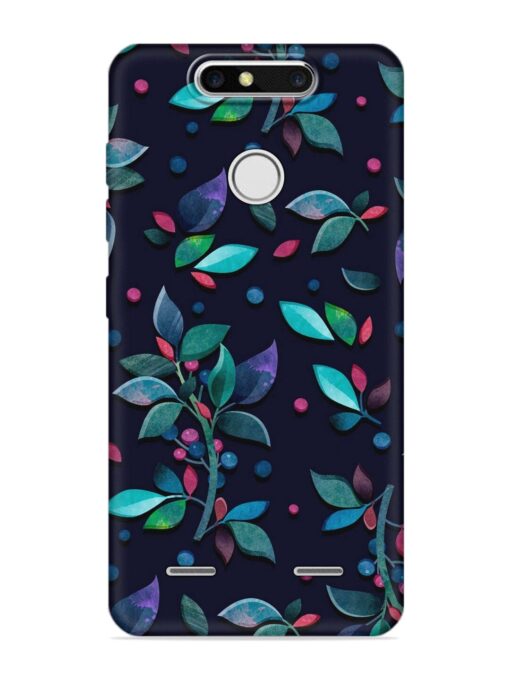 Decorative Watercolor Flower Embossed Soft Silicone Case for Zte Blade V8 Mini Zapvi