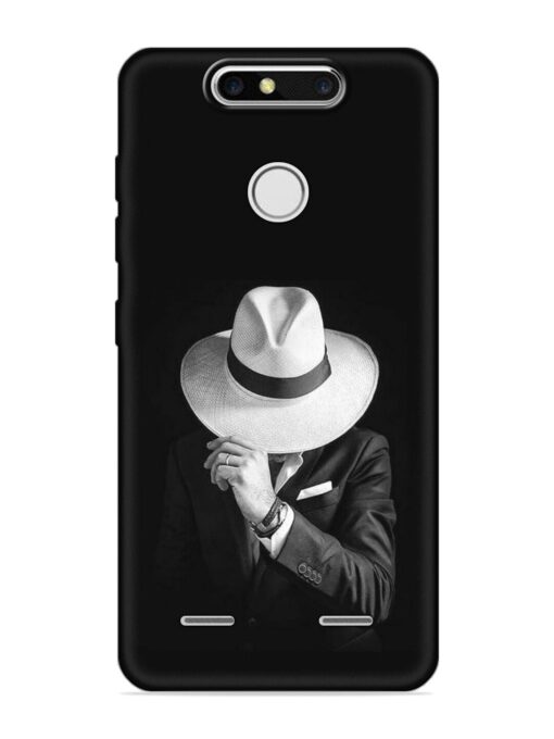 Men Under Hat Embossed Soft Silicone Case for Zte Blade V8 Mini