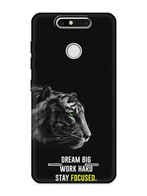 Dream Big Work Hard Embossed Soft Silicone Case for Zte Blade V8 Mini Zapvi