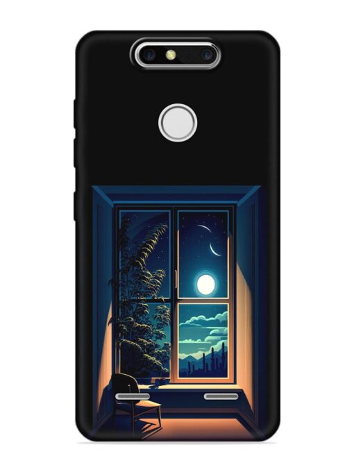 Night View At Window Embossed Soft Silicone Case for Zte Blade V8 Mini