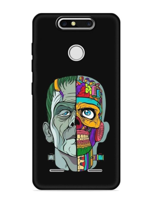 Men Vs Skull Embossed Soft Silicone Case for Zte Blade V8 Mini